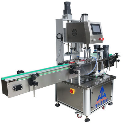 220V 50Hz সার্ভো স্বয়ংক্রিয় ক্যাপিং মেশিন 0.3-0.8 এমপিএ এয়ার সরবরাহ স্টেইনলেস স্টীল