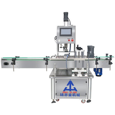 220V 50Hz সার্ভো স্বয়ংক্রিয় ক্যাপিং মেশিন 0.3-0.8 এমপিএ এয়ার সরবরাহ স্টেইনলেস স্টীল